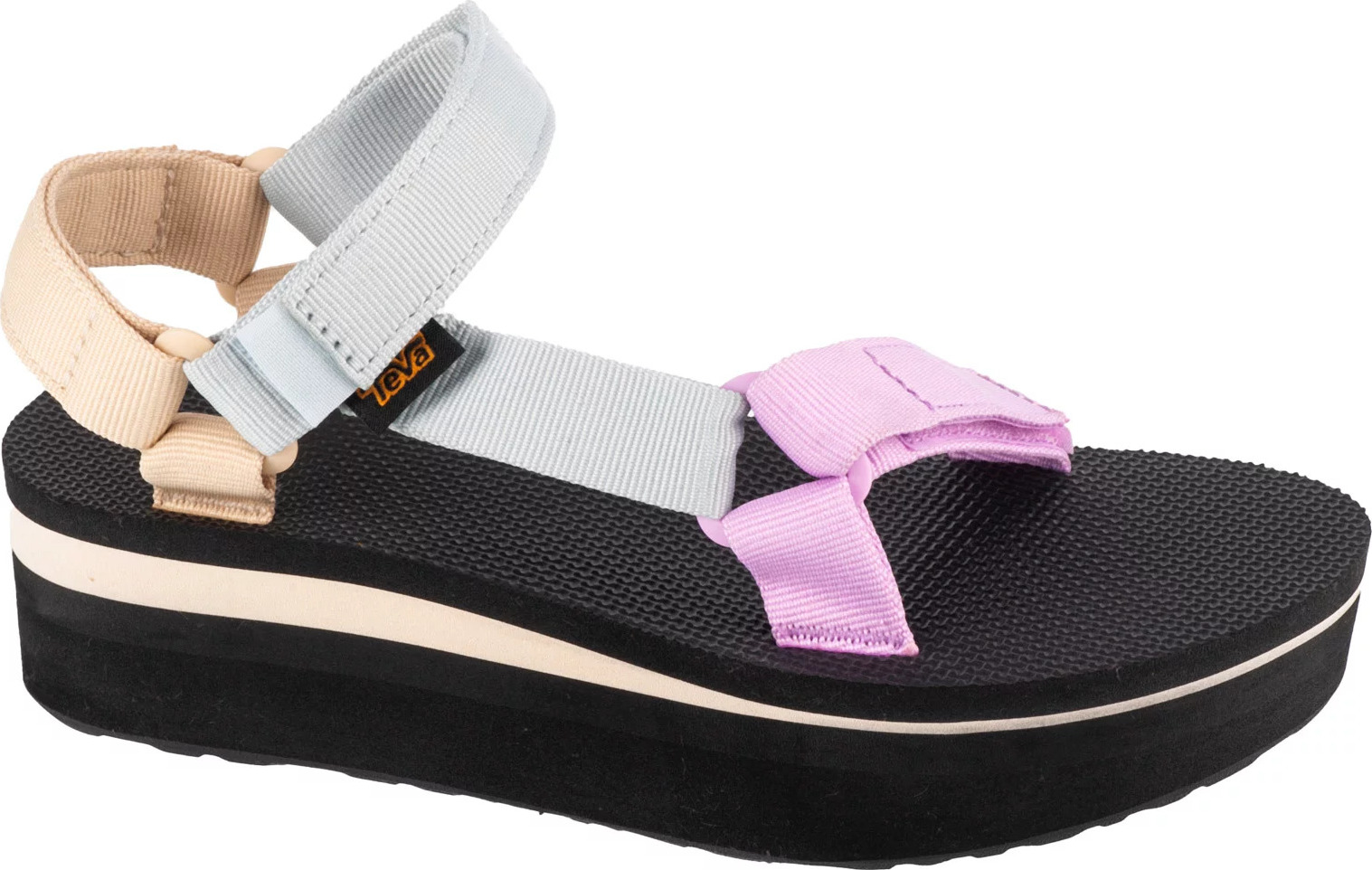 Vícebarevné sandály na platformě Teva W Flatform Universal Sandals (Velikost 36)