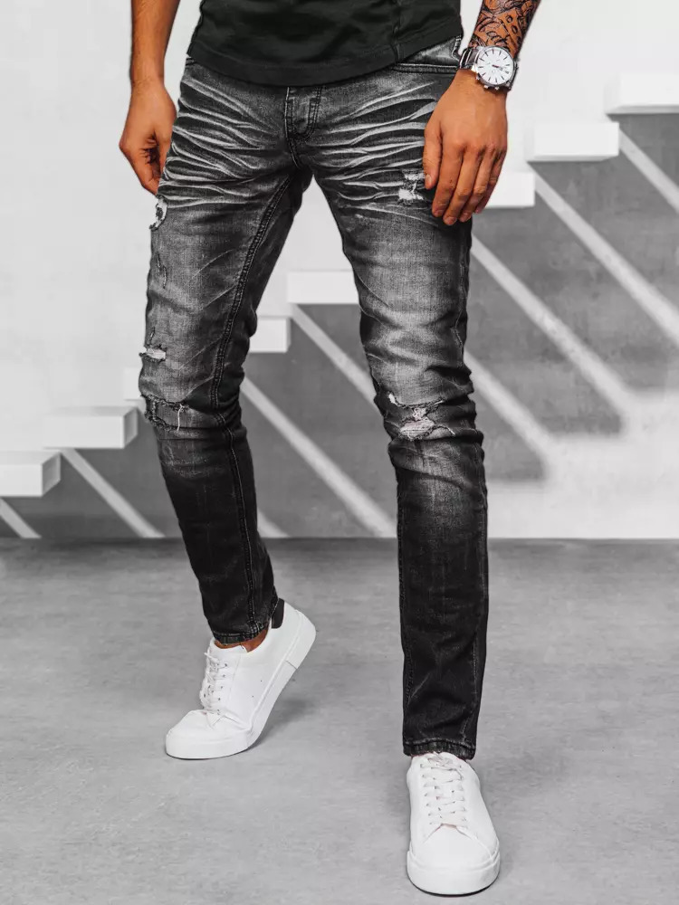 Černé pánské džínové kalhoty UX3949 Velikost: 34