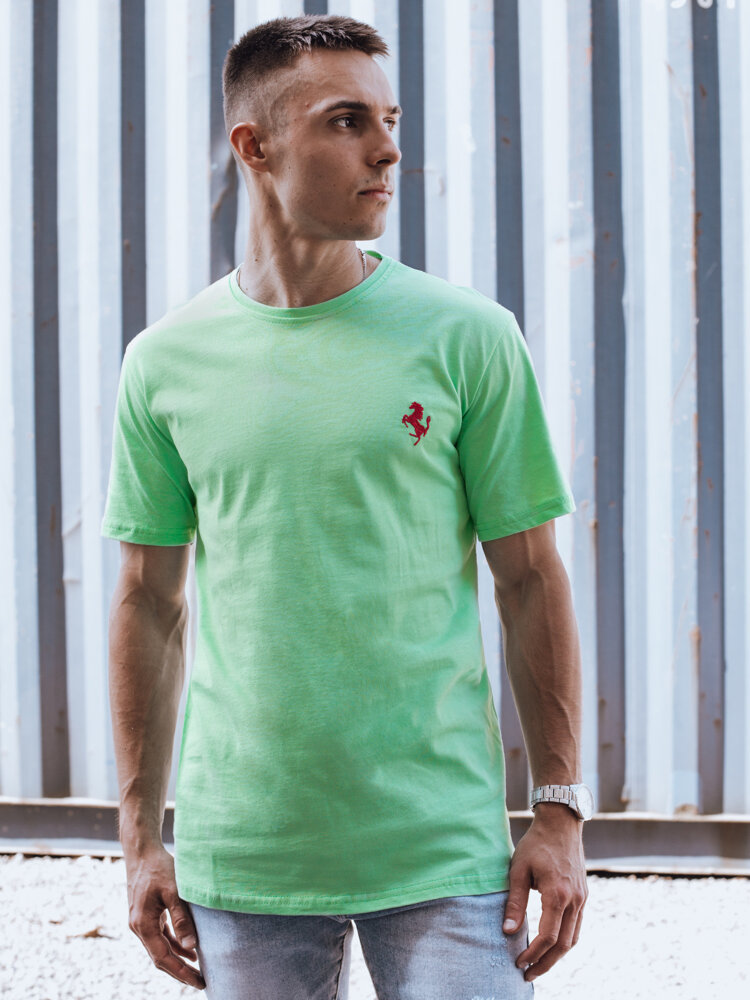 Světle zelené tričko s drobnou nášivkou RX5565 Velikost: L