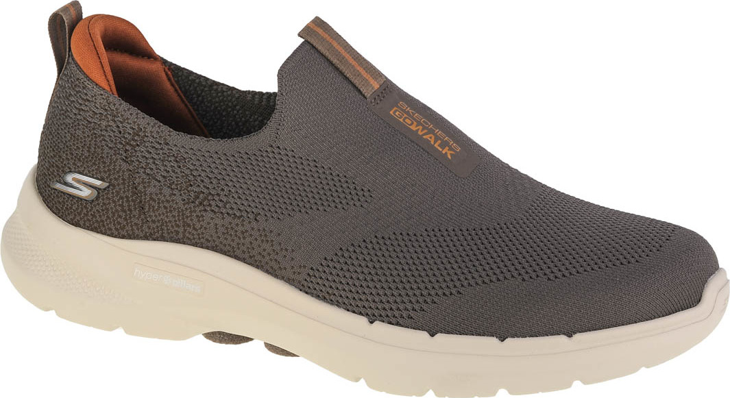 HNĚDÉ PÁNSKÉ TENISKY SKECHERS GO WALK 6 216202-TPE Velikost: 43