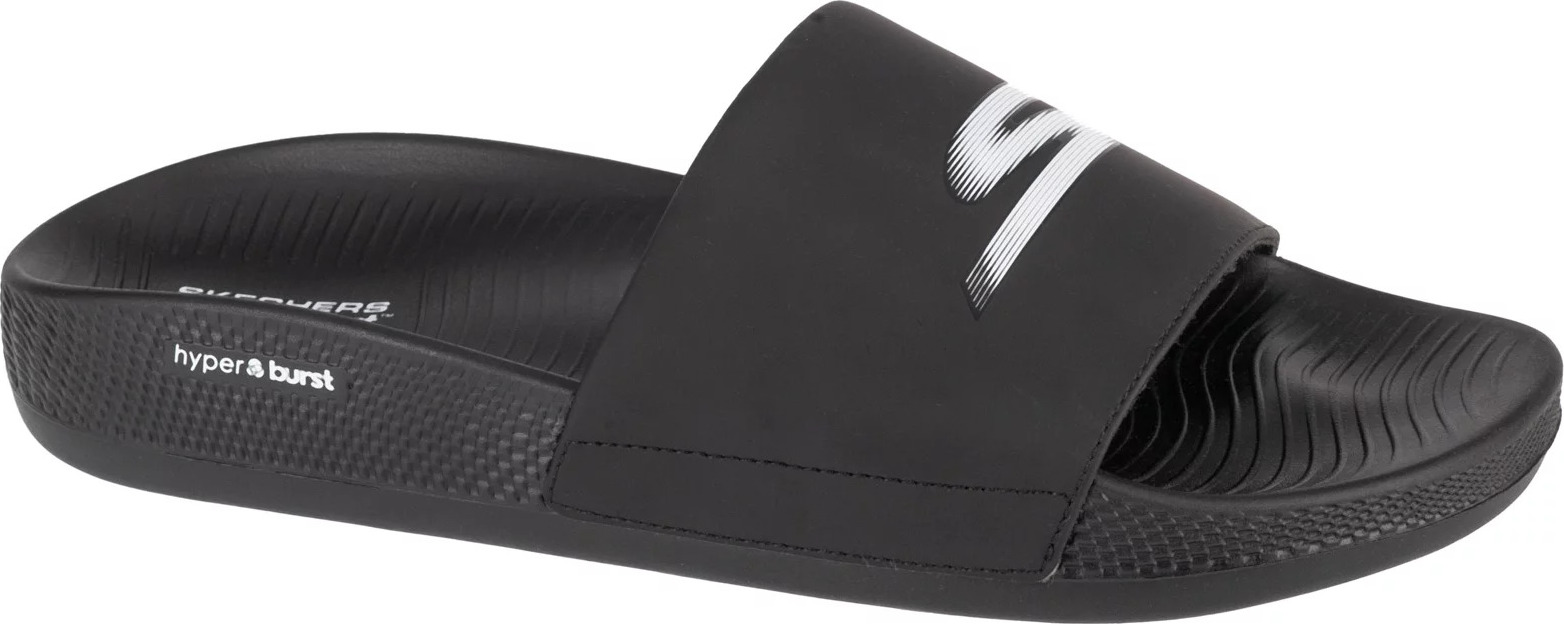 Černé pánské nazouváky Skechers Hyper Slide - Hyper Comfort 229133-BBK Velikost: 45