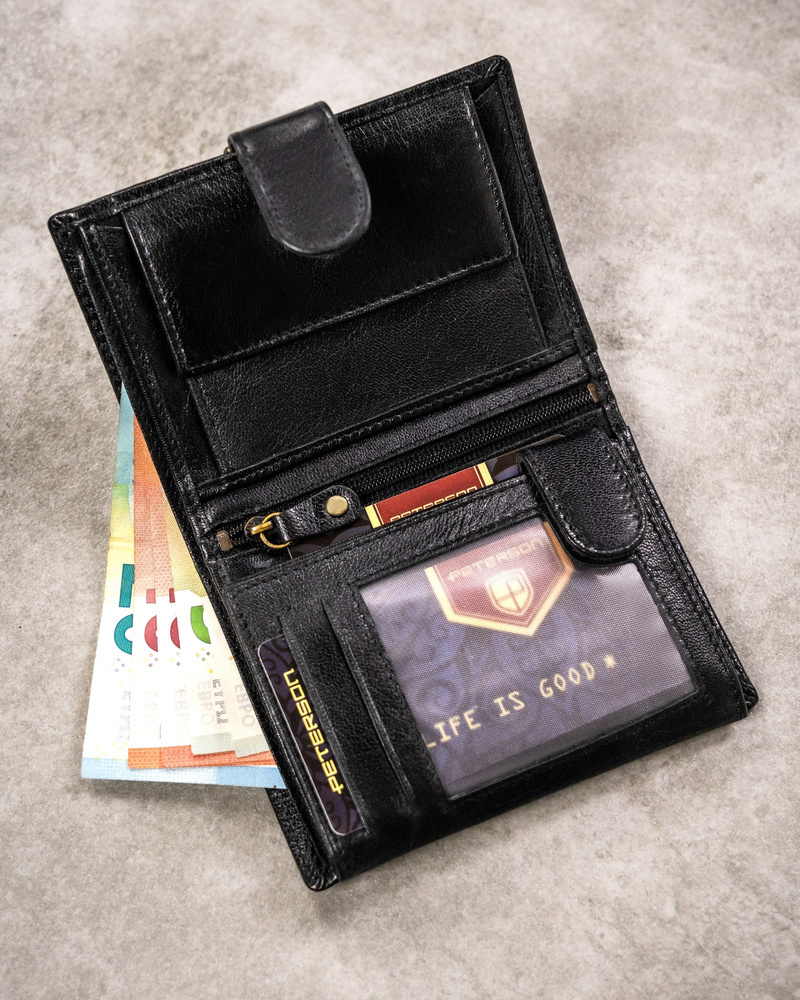 Peterson černá sada peněženky a klíčenky I061 [DH] PTN SET-M-N4L-GVT Velikost: ONE SIZE