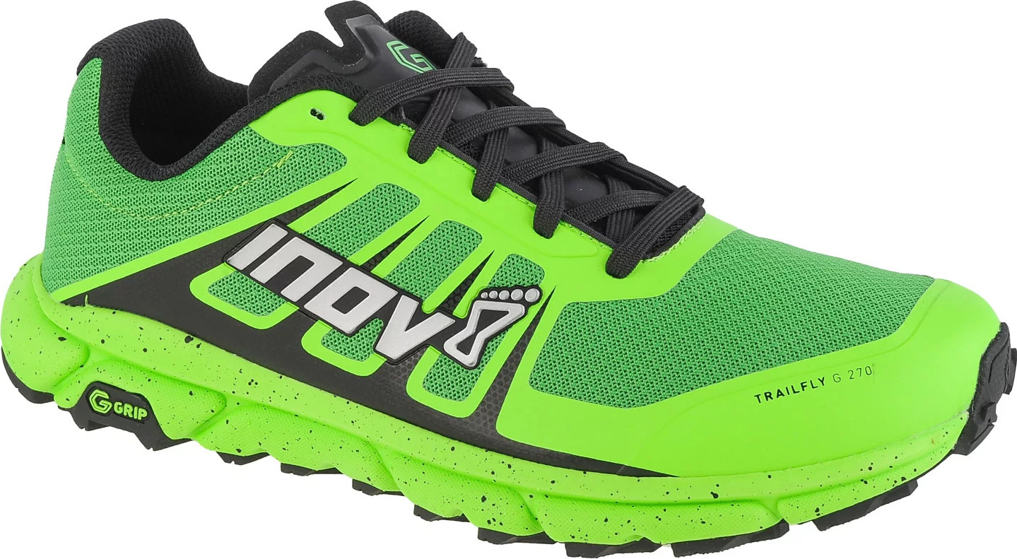 Neonově zelené běžecké boty Inov-8 Trailfly G 270 V2