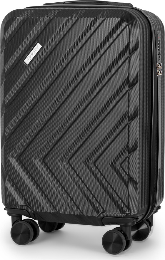 SOLIER černý cestovní kufr KYOTO vel. S STL1071 BLACK 20' S)