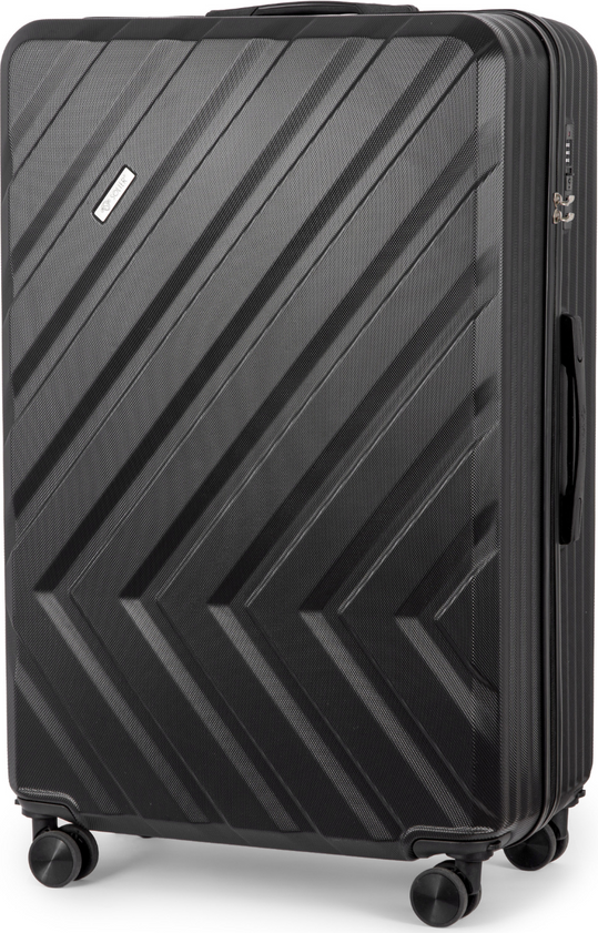 SOLIER černý cestovní kufr KYOTO vel. M STL1071 BLACK 24' M)