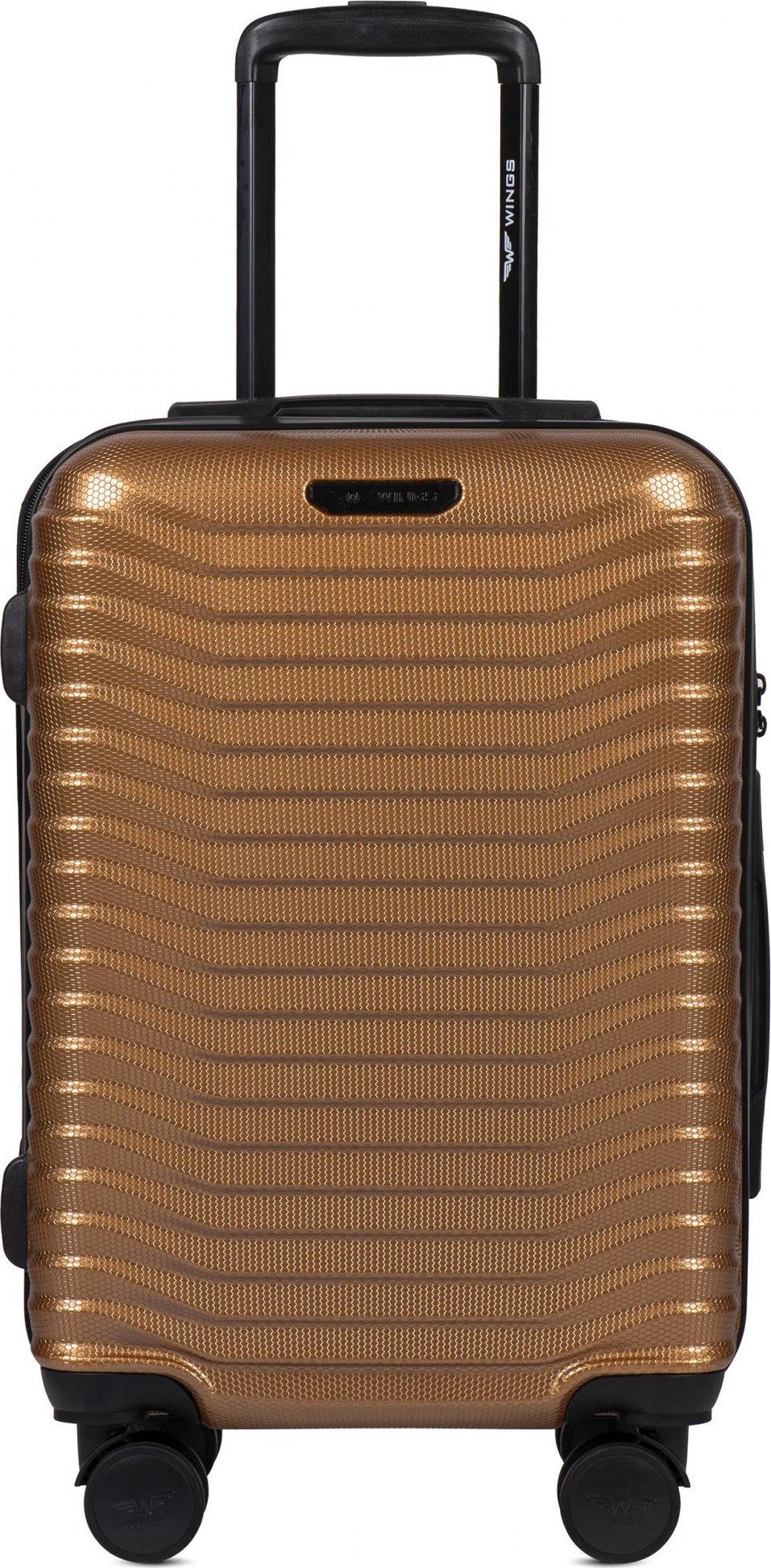 Zlatý cestovní kufr SEA EAGLE vel. S PC140, Caqbin suitcase Wings S, Gold, Policarbon