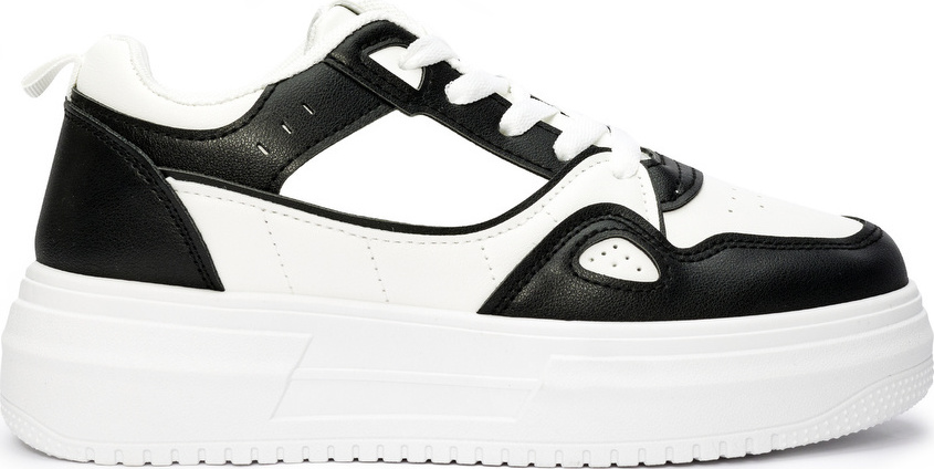 Černo-bílé dámské sneakersy na platformě (Velikost 36)