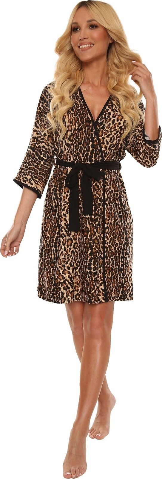 Župan s leopardím potiskem De Lafense Neva (Velikost 4XL)