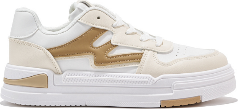 Bílo-béžové sneakersy na platformě (Velikost 36)