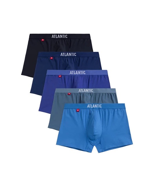 Sada 5 boxerek Atlantic One (Velikost XL, Barva černá/modrá/zelená)
