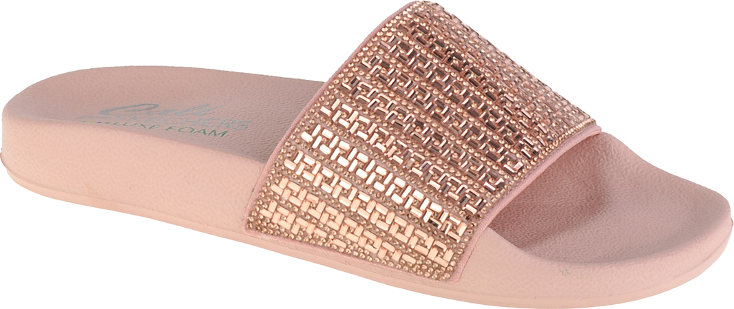 Pudrové dámské pantofle Skechers Pop Ups-New Spark (Velikost 36)