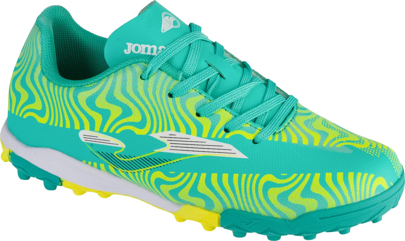 Tyrkysovo-žluté kopačky Joma Evolution Jr 2415 TF (Velikost 32)