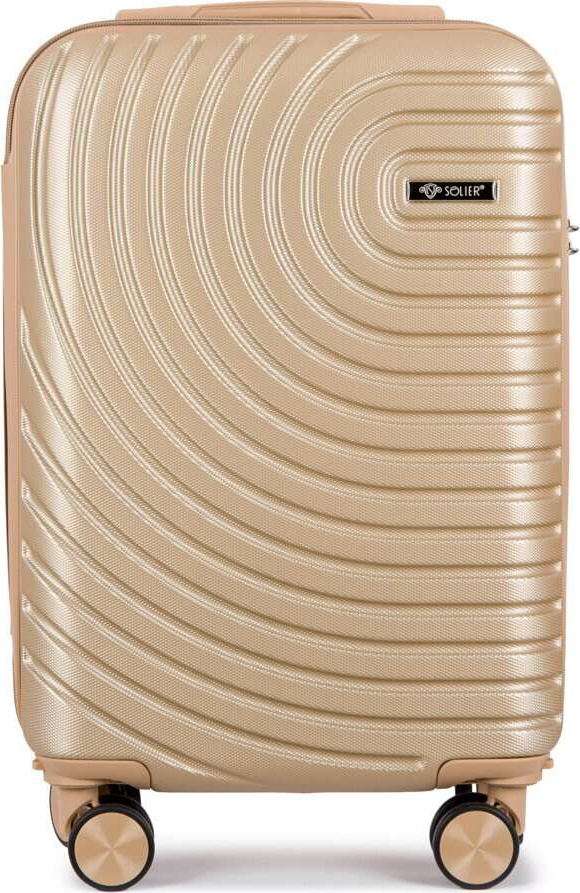 SOLIER Zlatý cestovní kufr AVENTOR vel. S STL1064 GOLD 20" S)