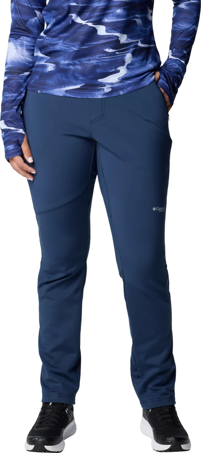 Tmavě modré dámské softshellové kalhoty Columbia Vest Canyon High-Rise Softshell Pant 2105831464