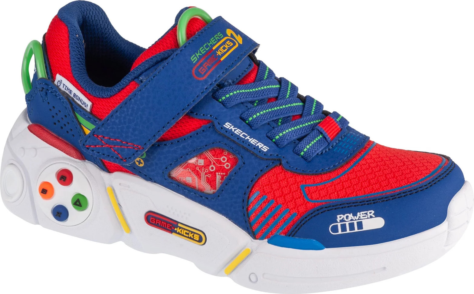 Chlapecké červeno-modré tenisky Skechers Gametronix 2.0