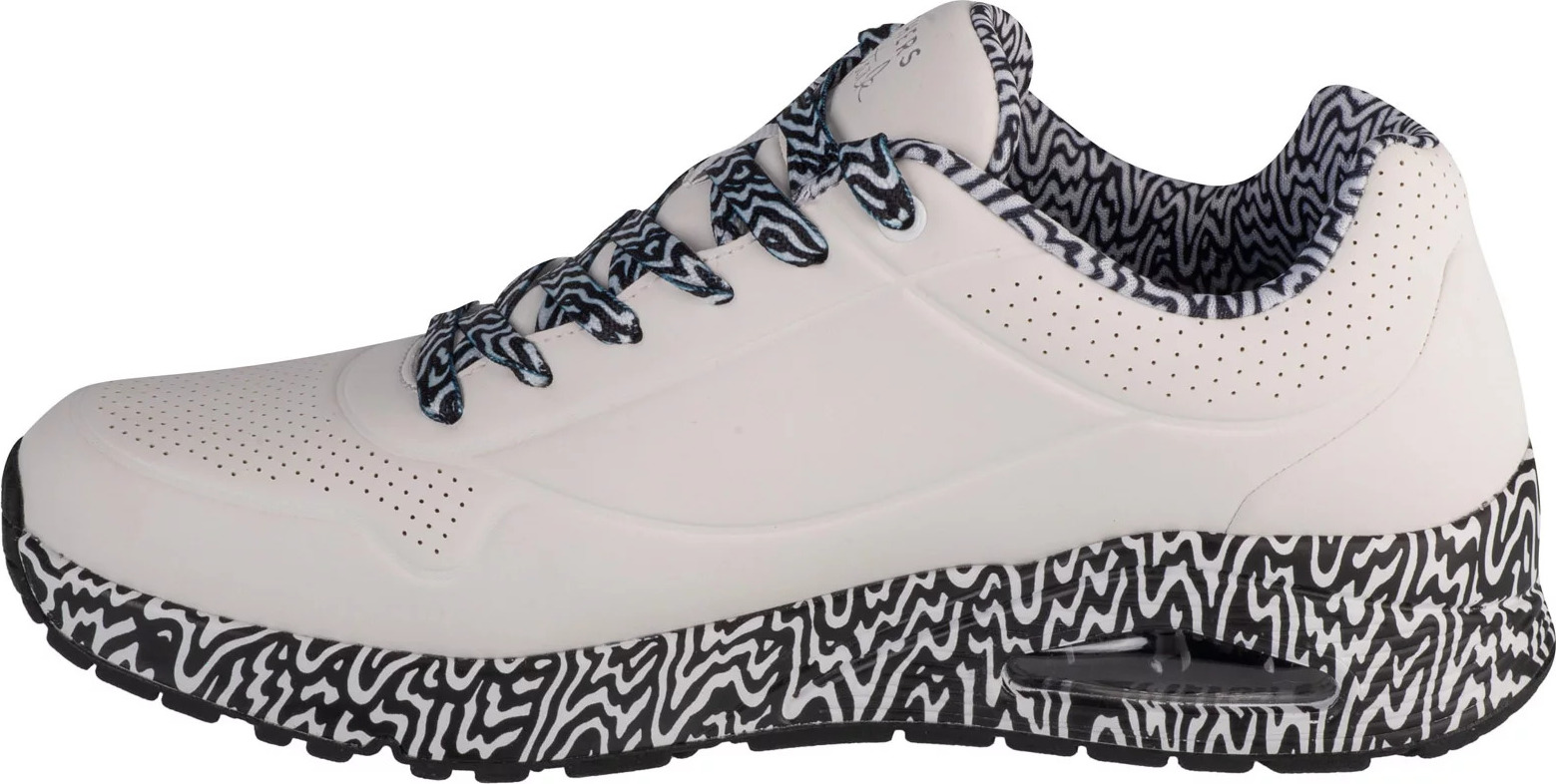 Bílo-černé pánské tenisky Skechers Uno - Stark Mini Drip 183518-WBK Velikost: 45