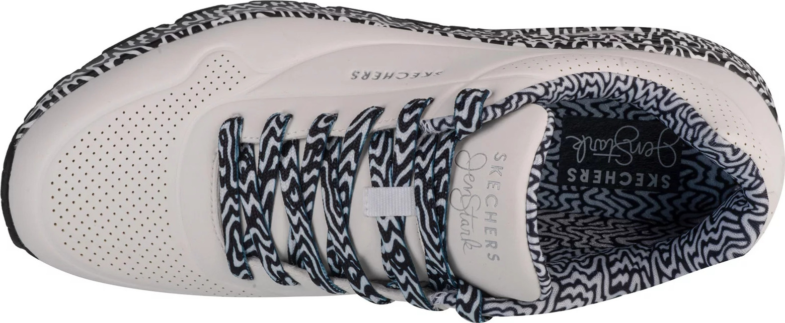 Bílo-černé pánské tenisky Skechers Uno - Stark Mini Drip 183518-WBK Velikost: 45