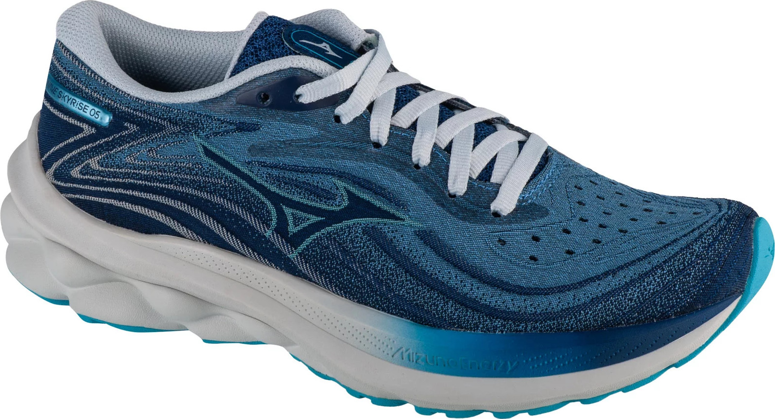 Tmavě modré dámské běžecké boty Mizuno Wave Skyrise 5