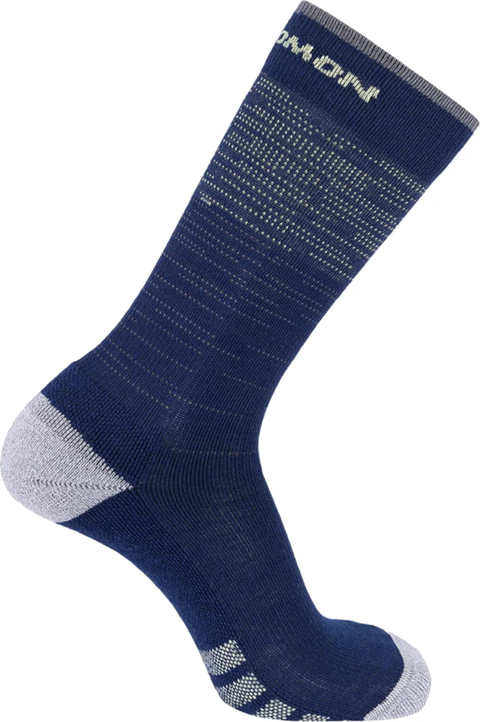Tmavě modré funkční ponožky Salomon Predict Crew Socks (Velikost 36-38)