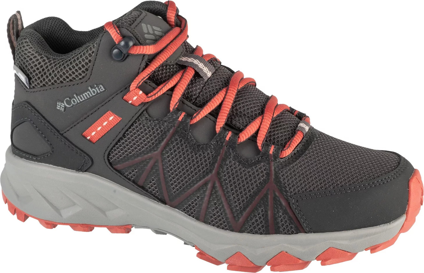 Tmavě šedé dámské kotníkové turistické boty Columbia Peakfreak II Mid Outdry (Velikost 37)