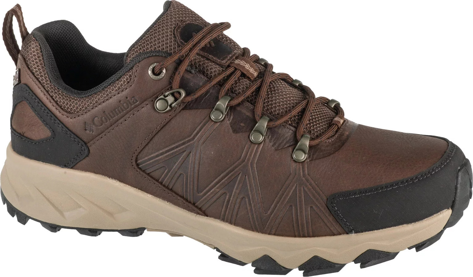 Tmavě hnědé kožené pánské turistické boty Columbia Peakfreak II Outdry Leather (Velikost 41)