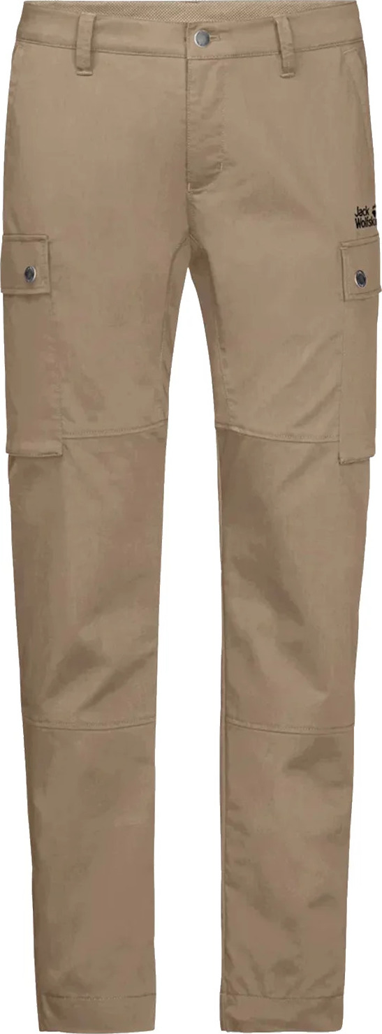 Béžové pánské turistické kalhoty Jack Wolfskin Arctic Road Cargo Pants M (Velikost 46)