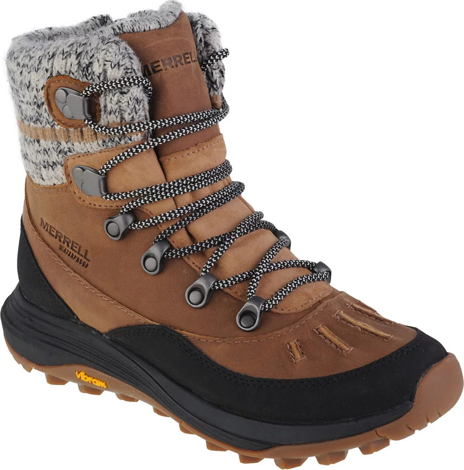 MERRELL Hnědo-černé dámské zimní turistické boty merrell siren 4 thermo demi zip wp j037412 velikost: 37