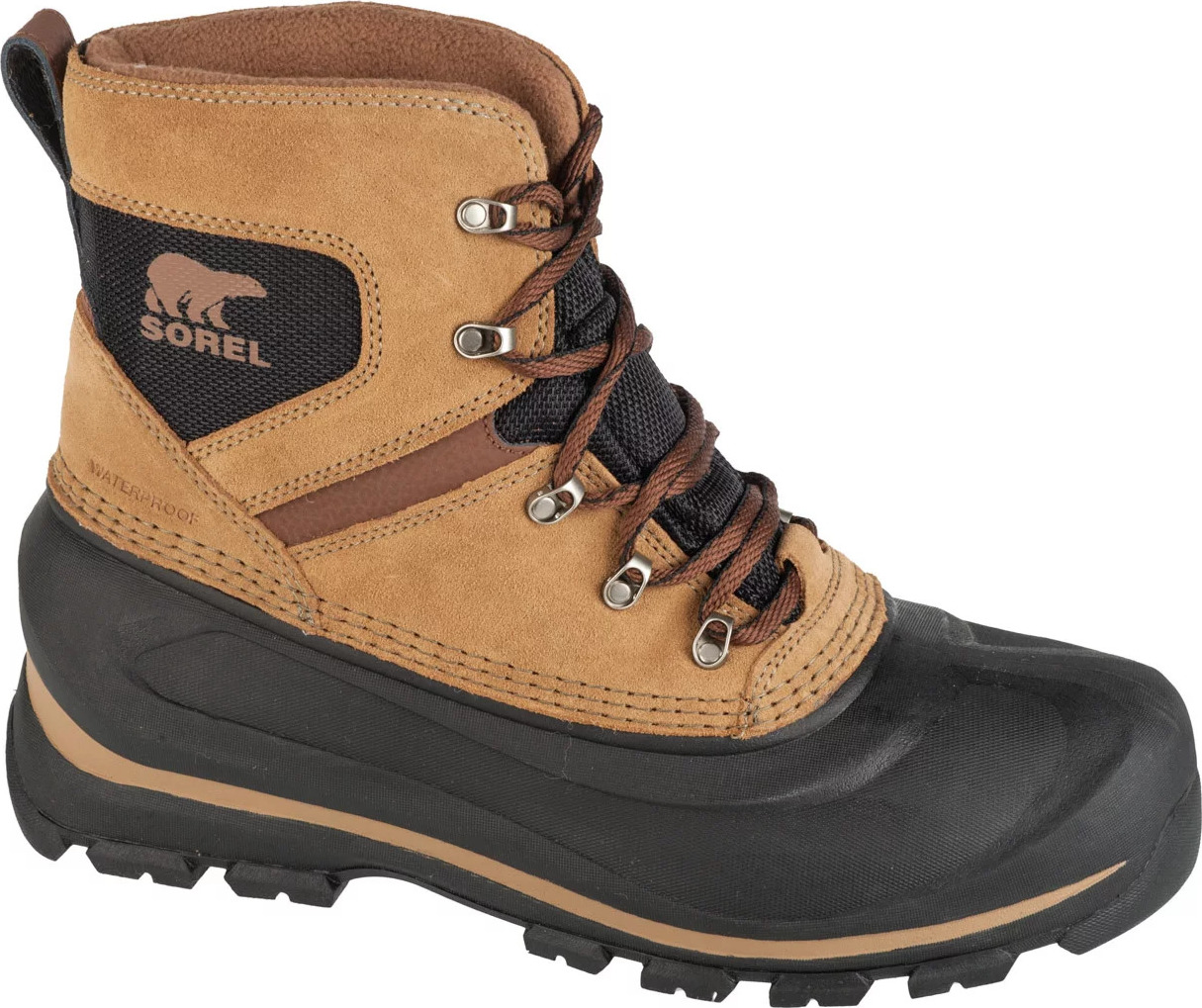 Hnědé pánské zimní vysoké boty Sorel Buxton Lace Winter Boots WP (Velikost 41)
