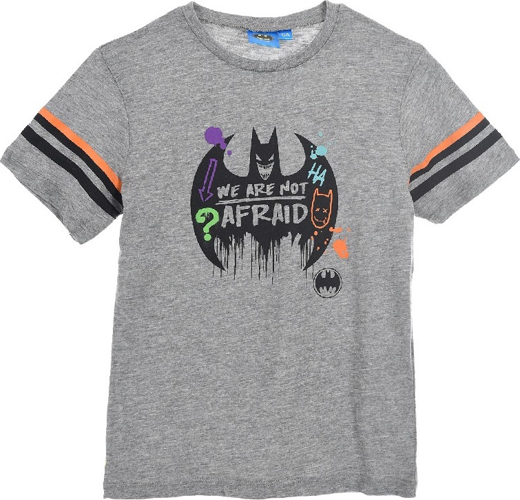 Šedé chlapecké tričko s potiskem Batman (Velikost 98)
