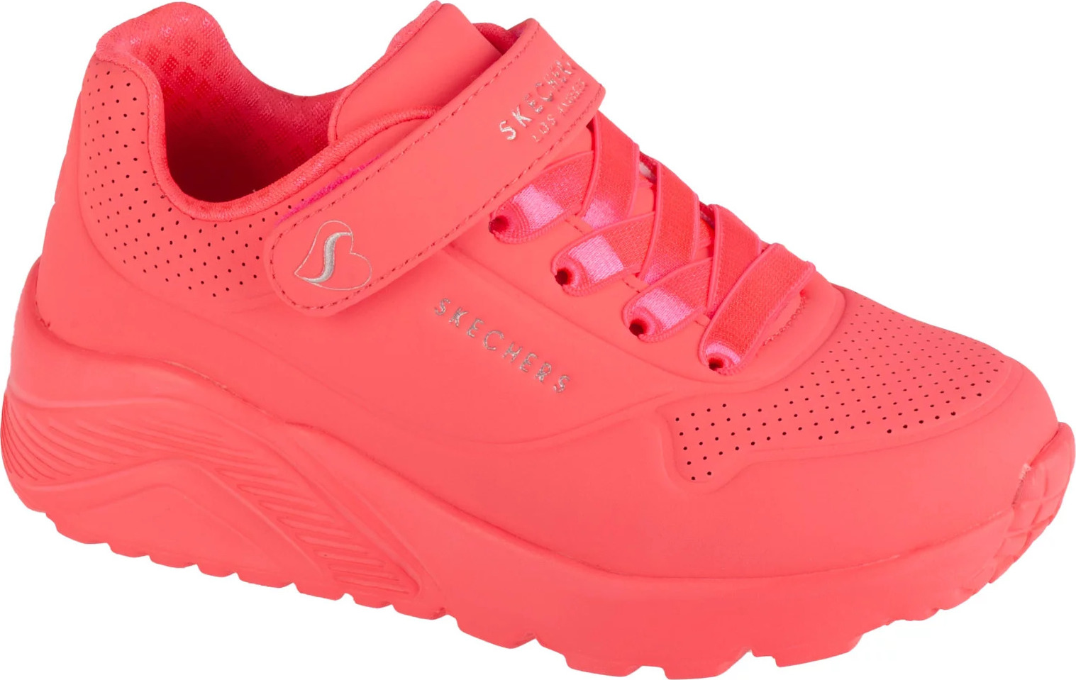 Broskvové dívčí tenisky Skechers Uno Lite (Velikost 27)
