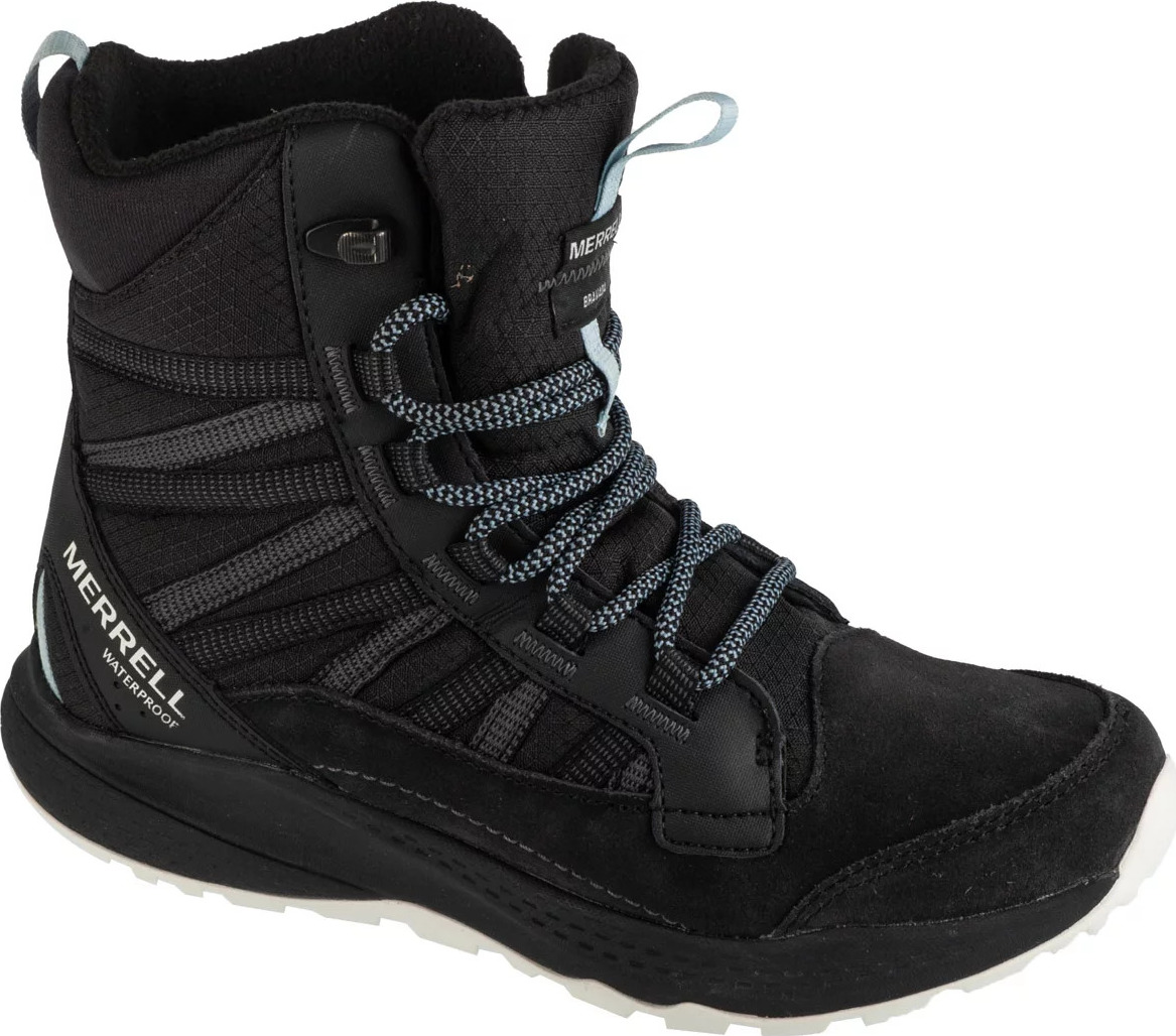 Černé dámské semišové zimní boty Merrell Bravada Edge 2 Thermo Mid WP (Velikost 37)