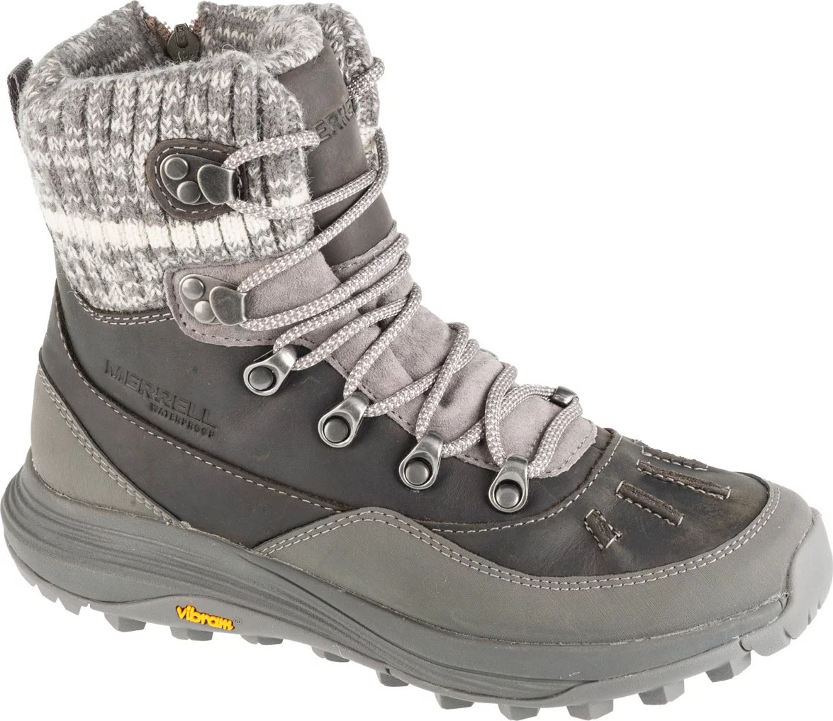 MERRELL Tmavě šedé dámské zimní turistické boty merrell siren 4 thermo mid zip wp j038208 velikost: 37