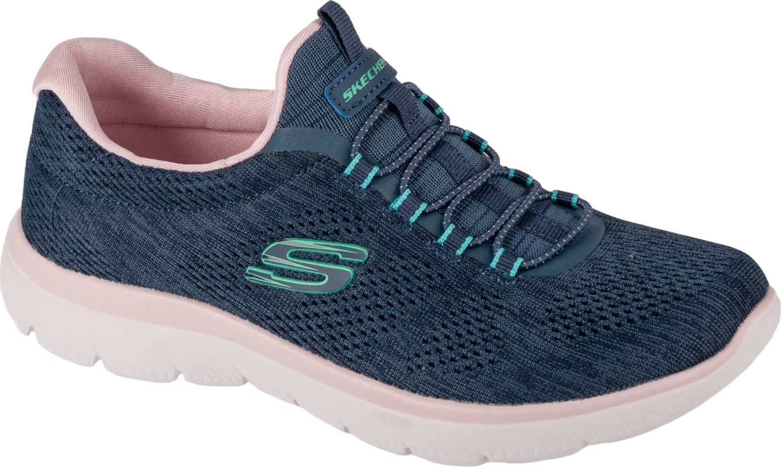 Tmavě modré dámské tenisky Skechers Summits - Fun Flair (Velikost 36)