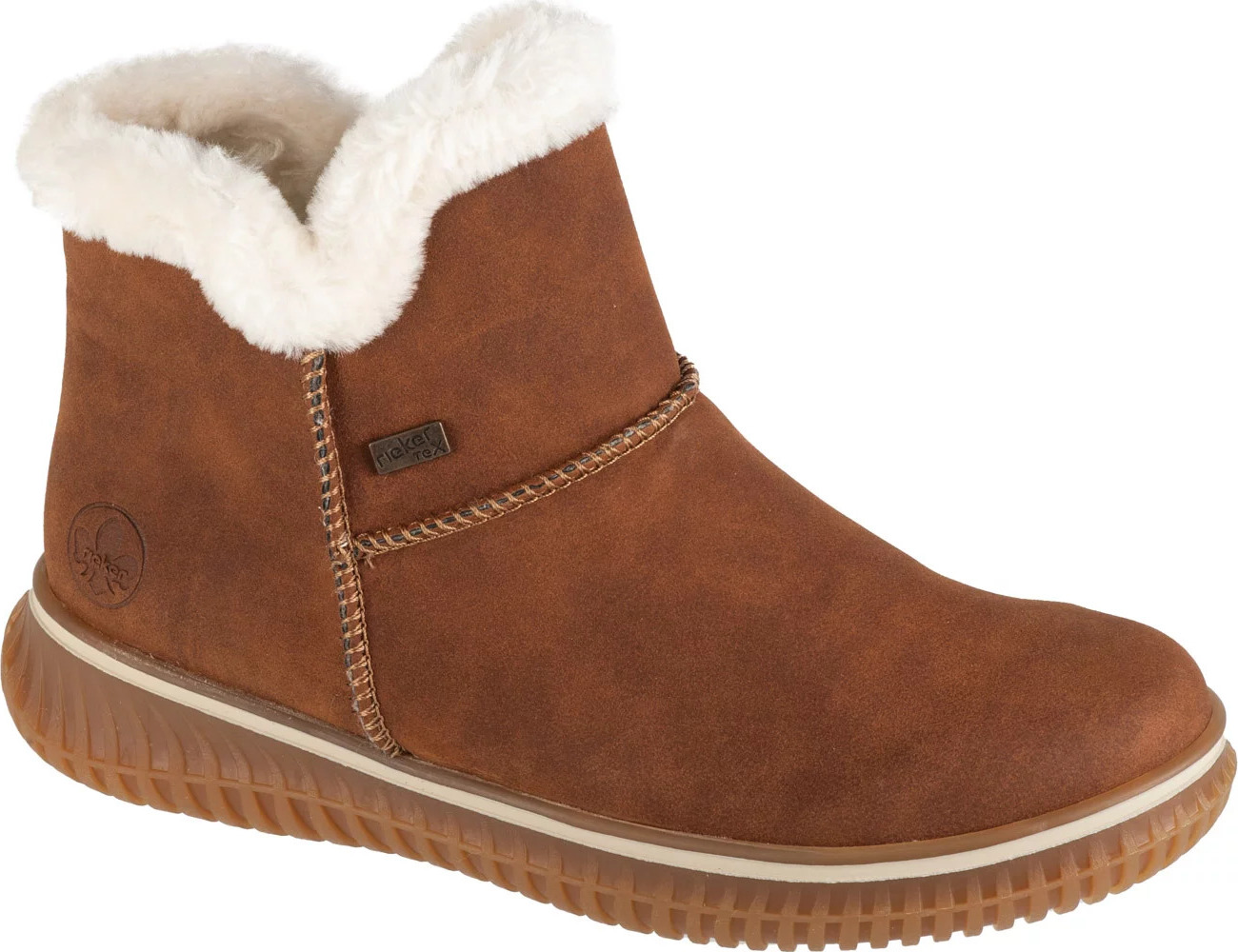 Hnědé dámské kotníkové boty Rieker Booties