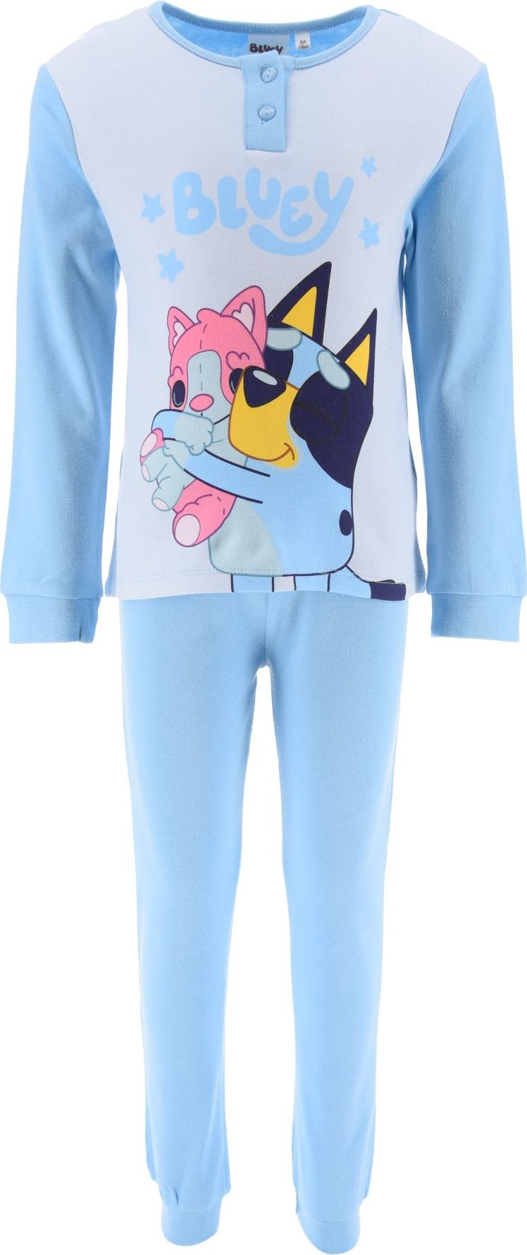 Světle modré dívčí dvoudílné pyžamo Bluey (Velikost 98)