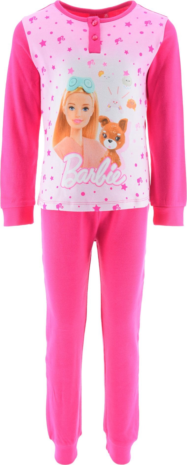 Růžové dívčí pyžamo Barbie (Velikost 98)