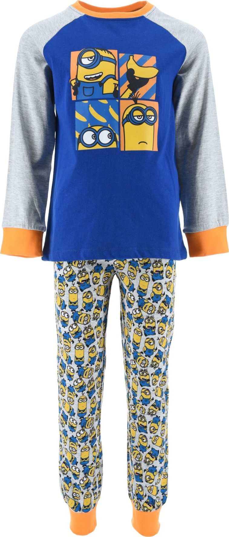 Modré hřejivé chlapecké pyžamo Minions (Velikost 98)