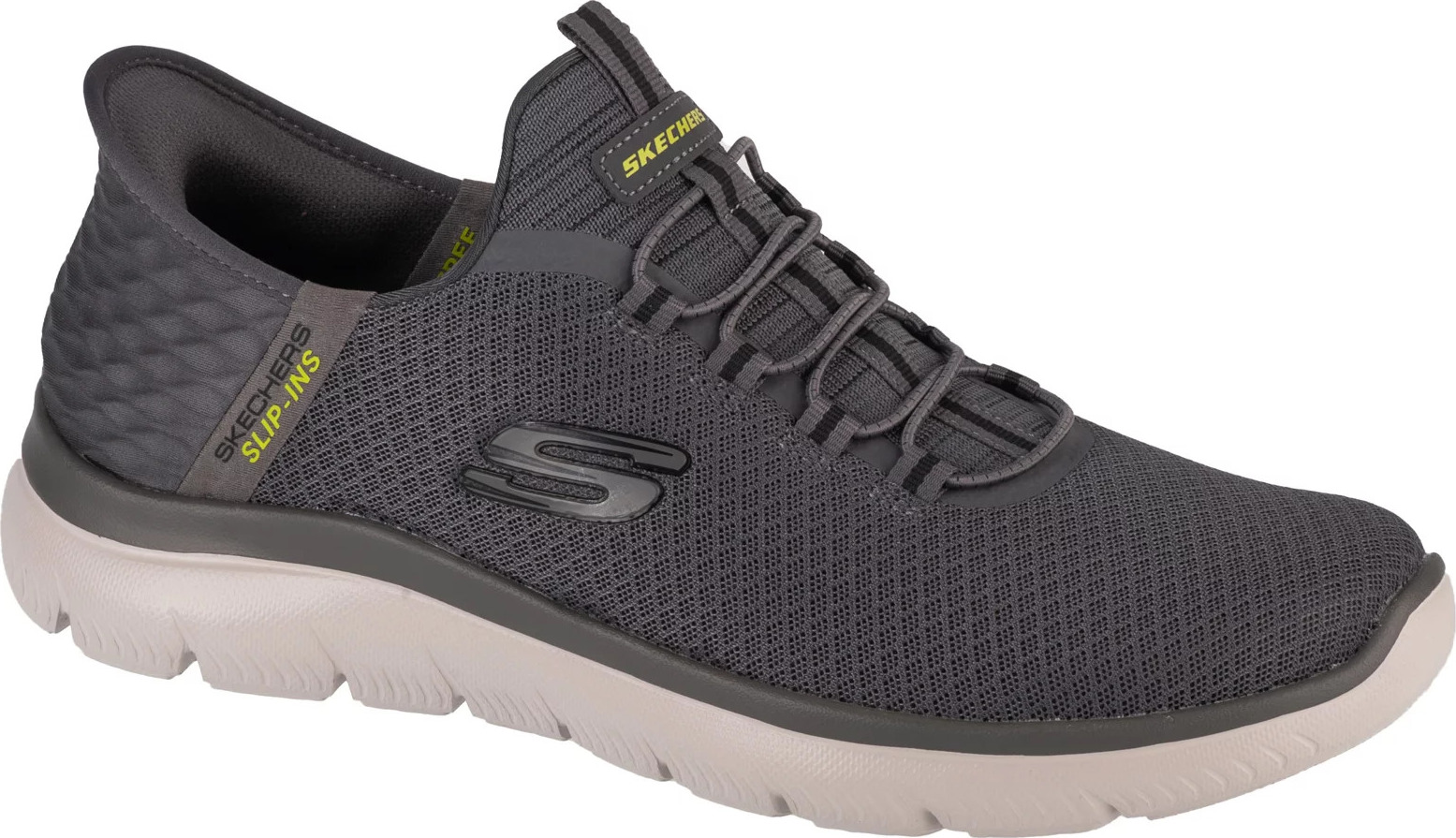Tmavě šedé pánské tenisky Skechers Slip-Ins Summits - High Range (Velikost 41)