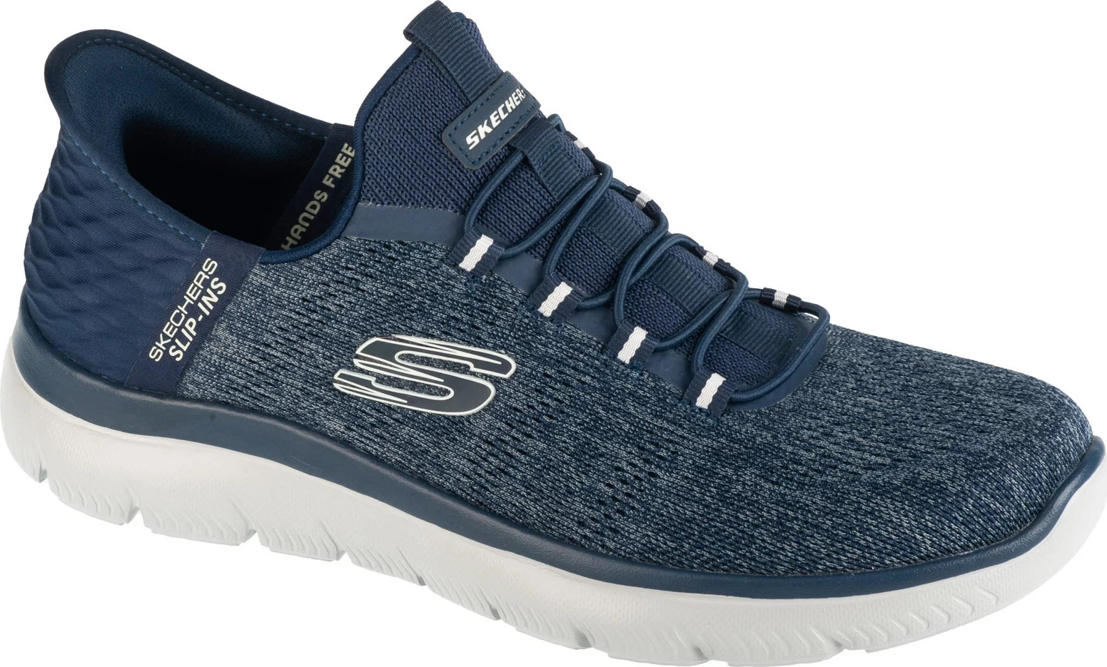 Tmavě modré pánské tenisky Skechers Slip-Ins: Summits - Key Pace (Velikost 39,5)