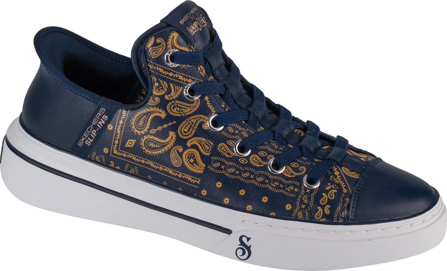 Tmavě modré pánské tenisky Skechers Slip-Ins Snoop One - Double G