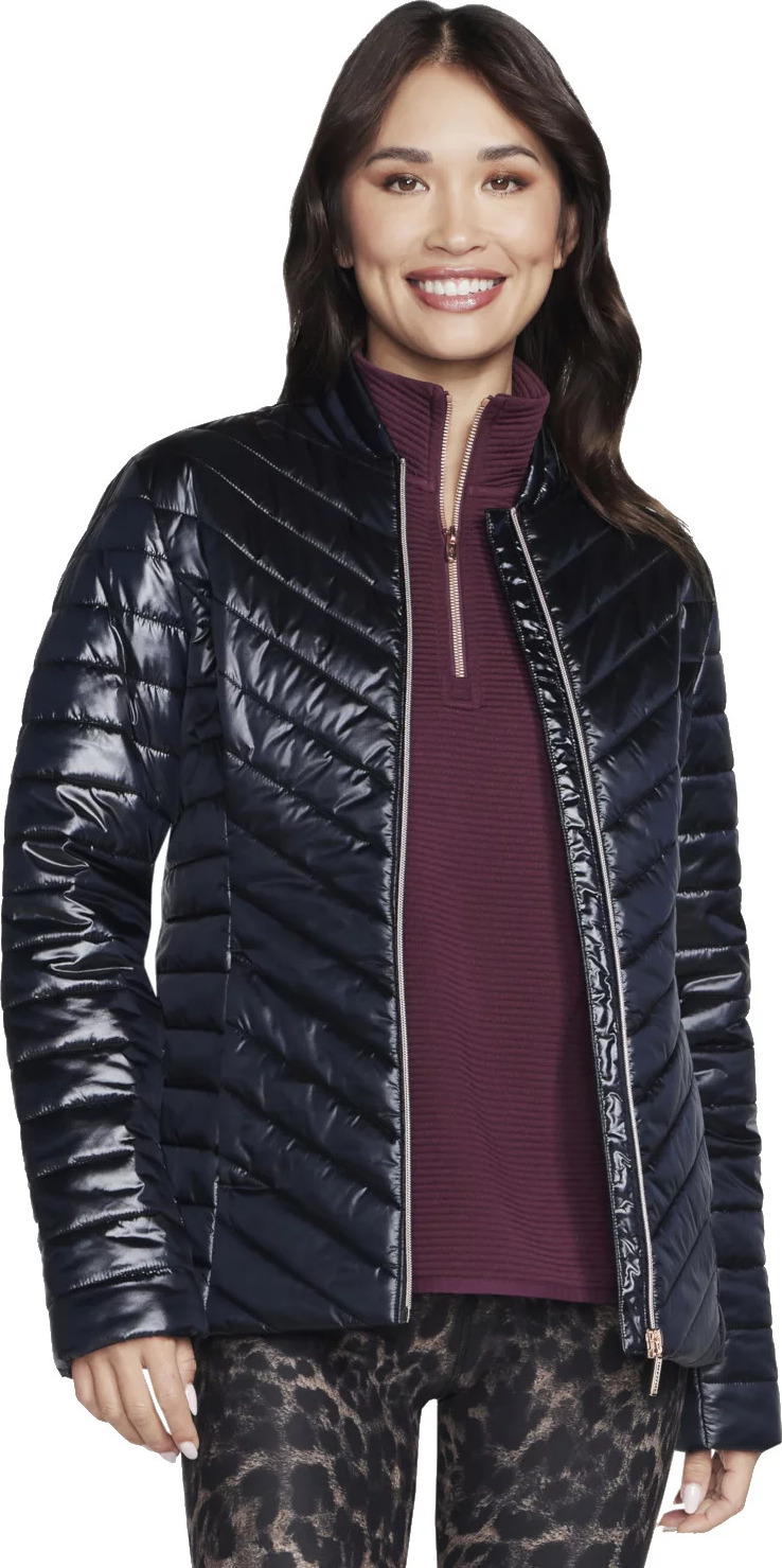 Černá dámská bunda Skechers GO Shield Shine Jacket (Velikost L)