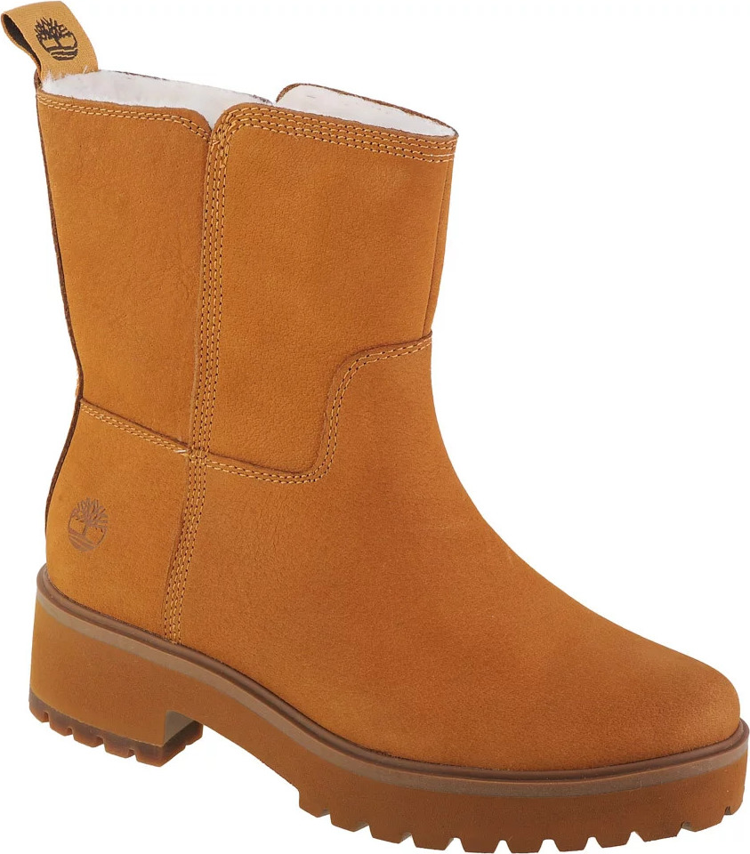 Camel dámské kožené nízké kozačky Timberland Carnaby Cool Wrmpullon WR