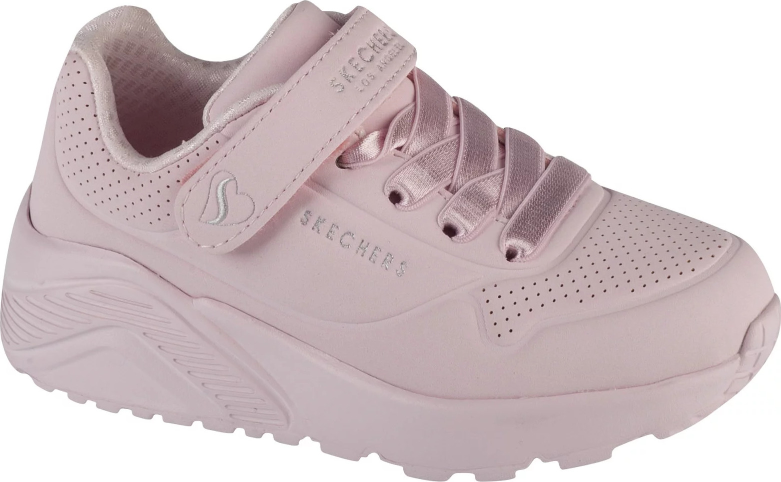 Světle růžové dívčí tenisky Skechers Uno Lite