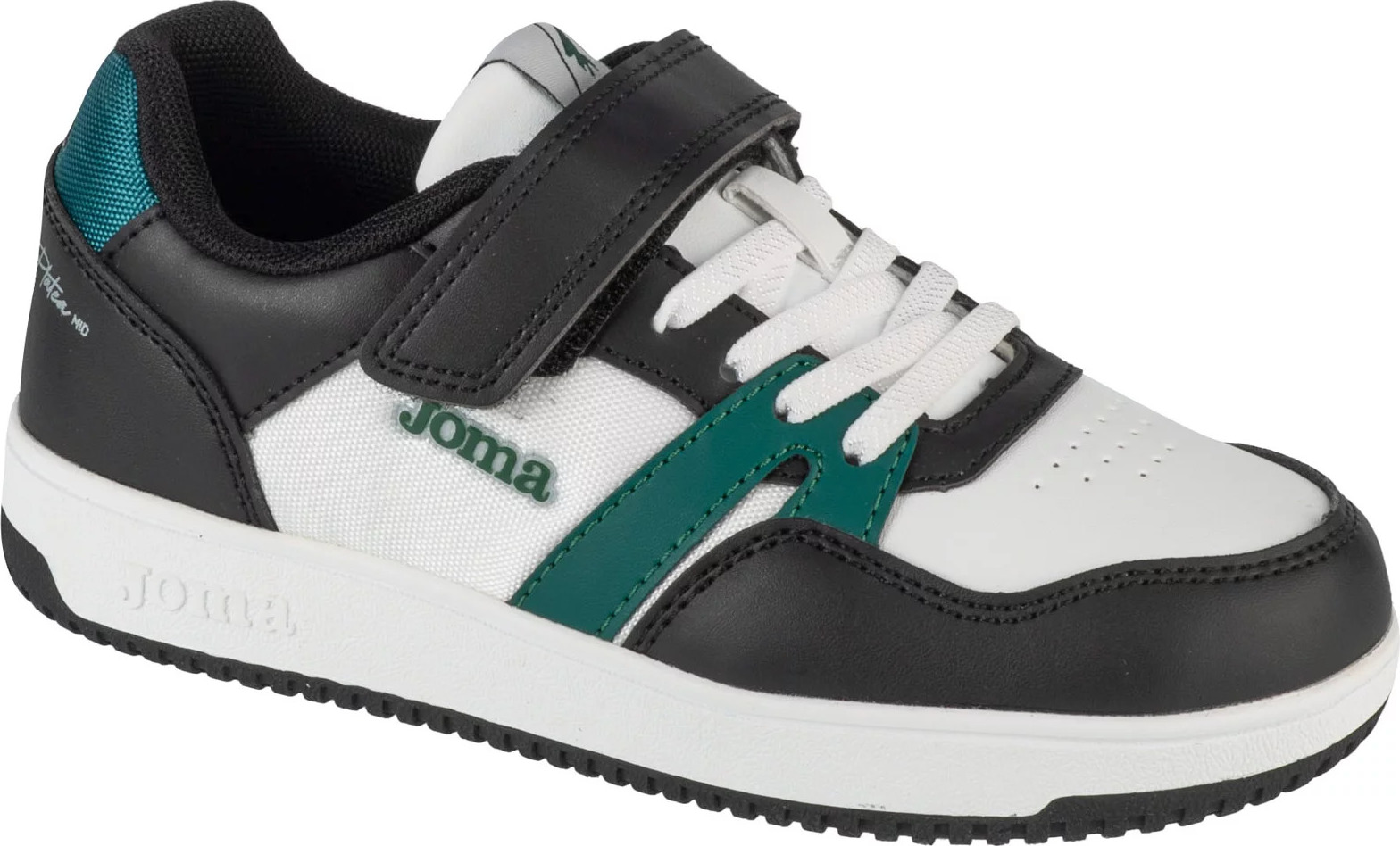 Bílo-černo-zelené chlapecké tenisky Joma Platea Low Jr 2515 (Velikost 31)