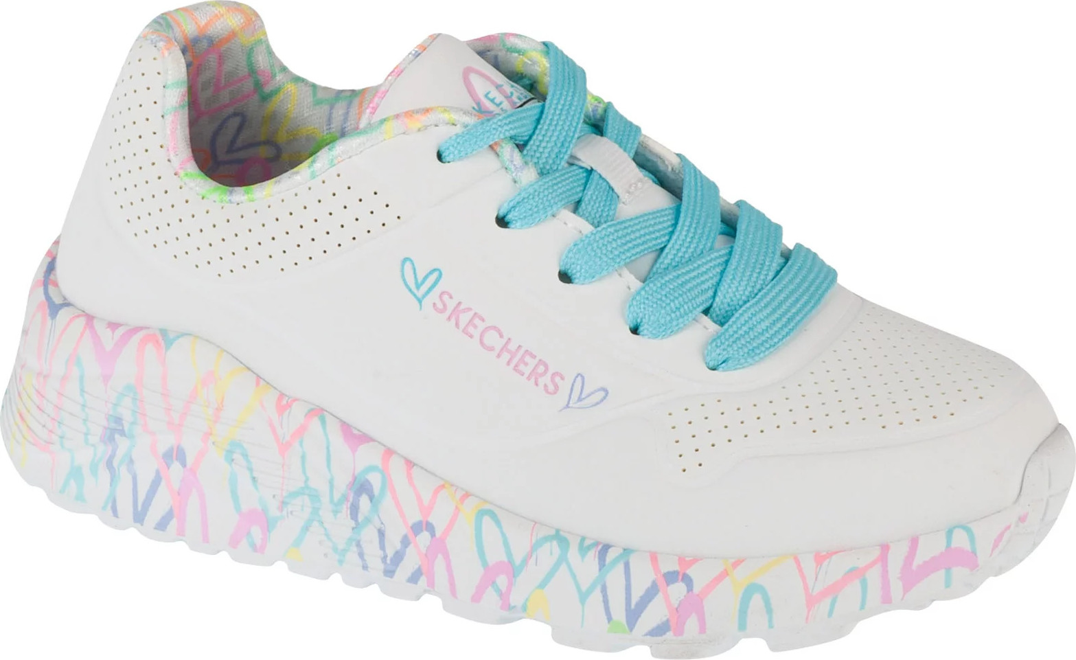 Bílé dívčí tenisky Skechers Uno Lite (Velikost 28)
