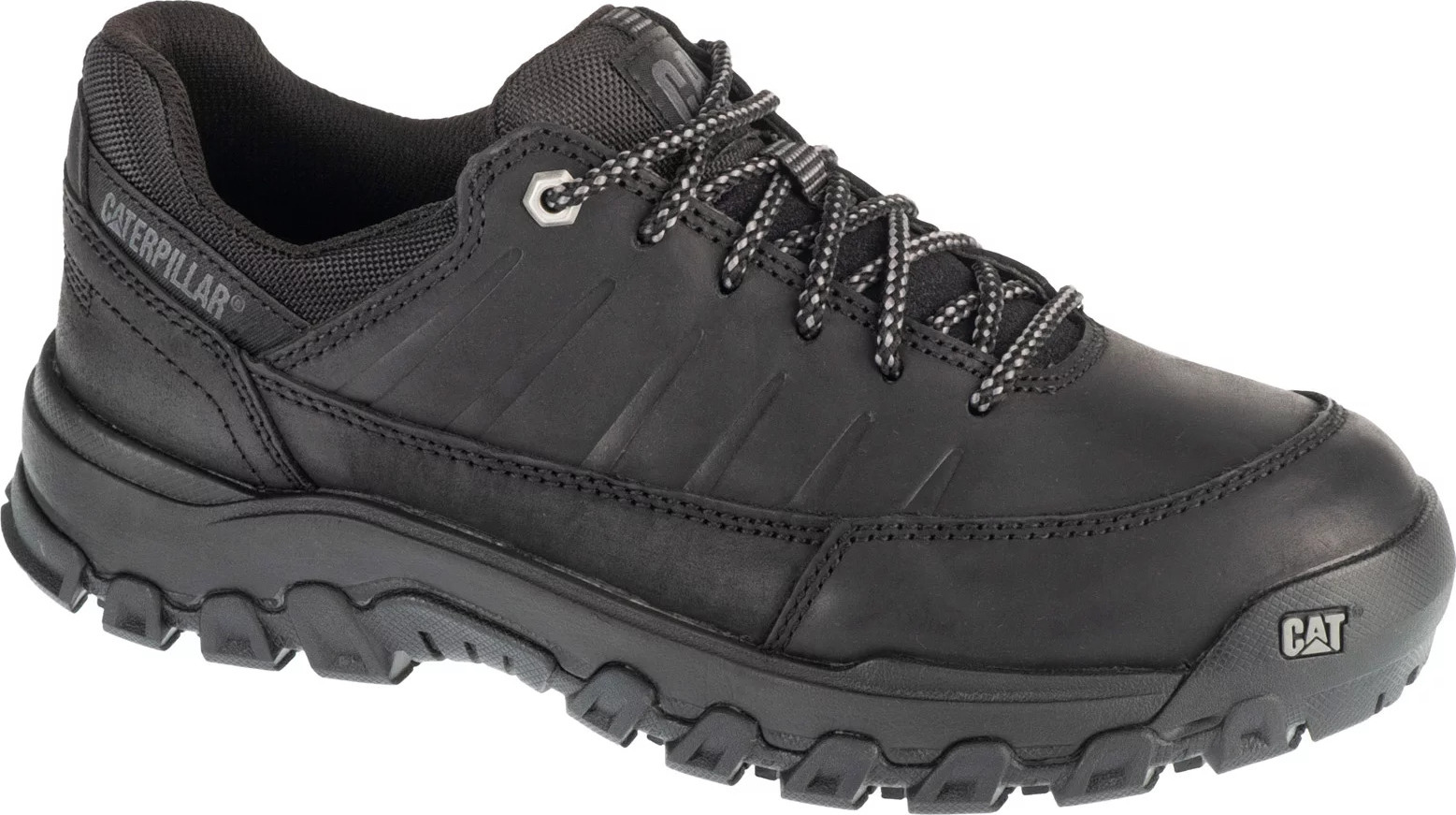 Černé pánské kožené tenisky Caterpillar Threshold Rebound Low P726207 Velikost: 44