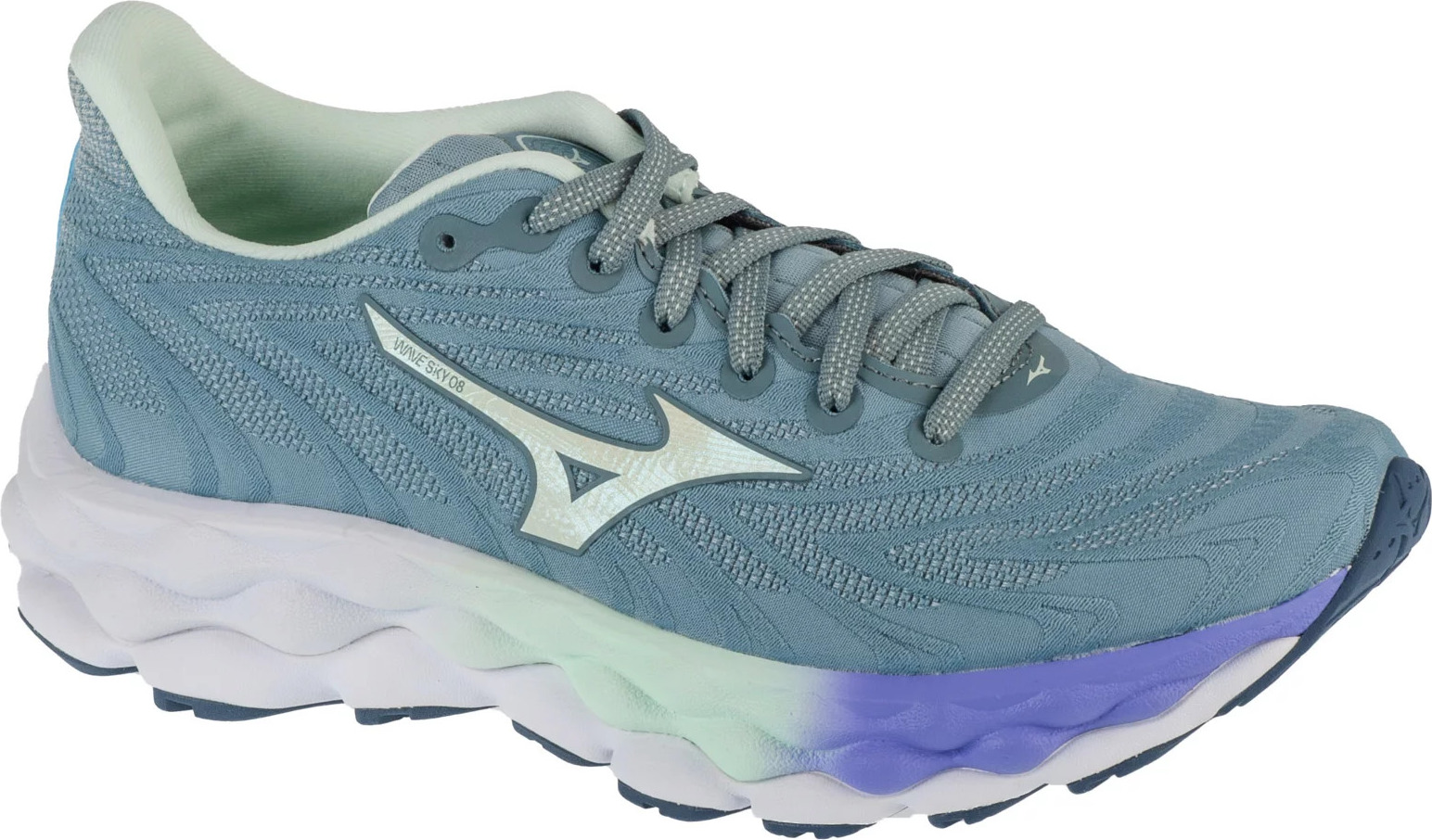 Šedé dámské běžecké boty Mizuno Wave Sky 8 (Velikost 37)
