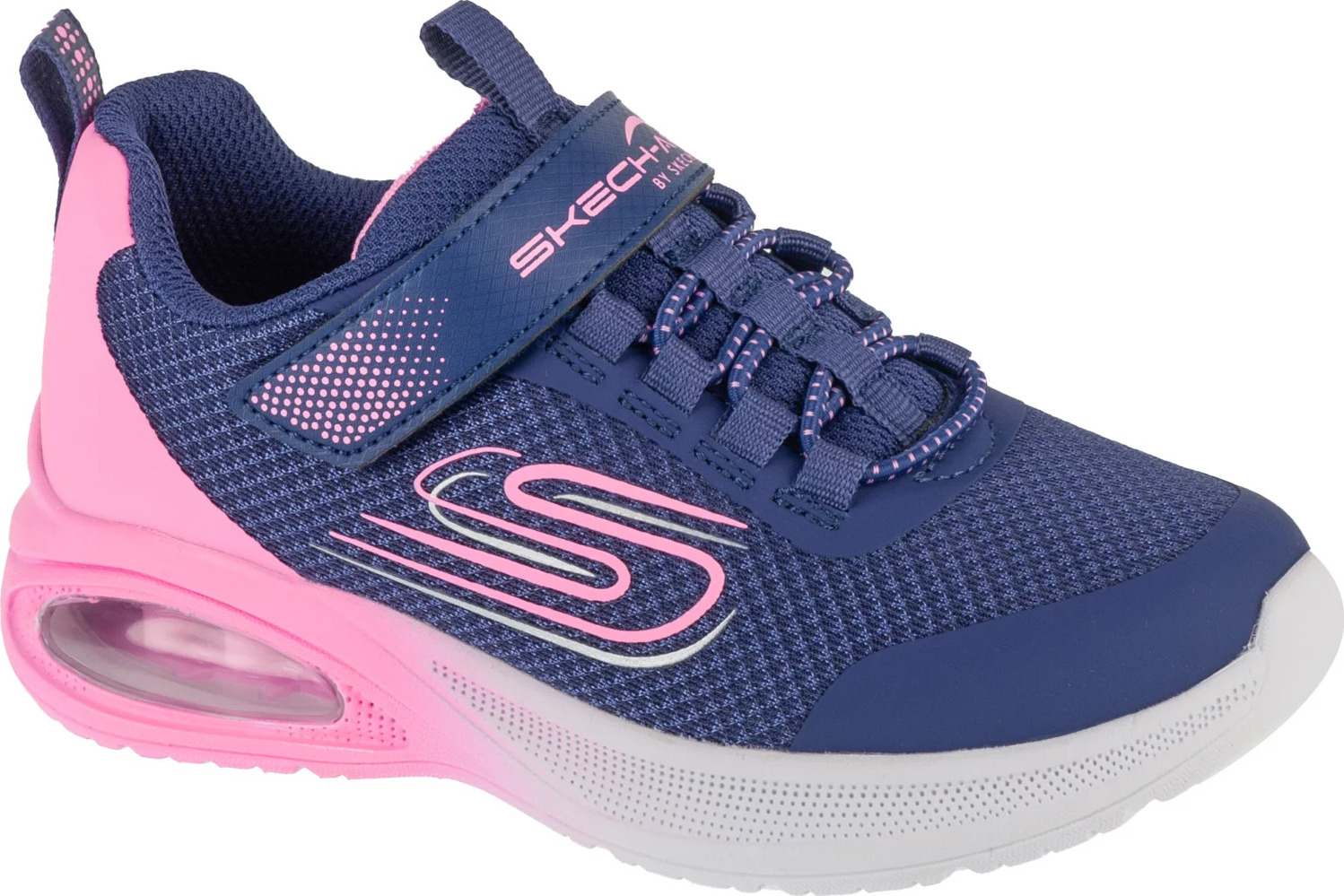 Modro-růžové dětské tenisky Skechers Microspec Max Advance - Fly 3