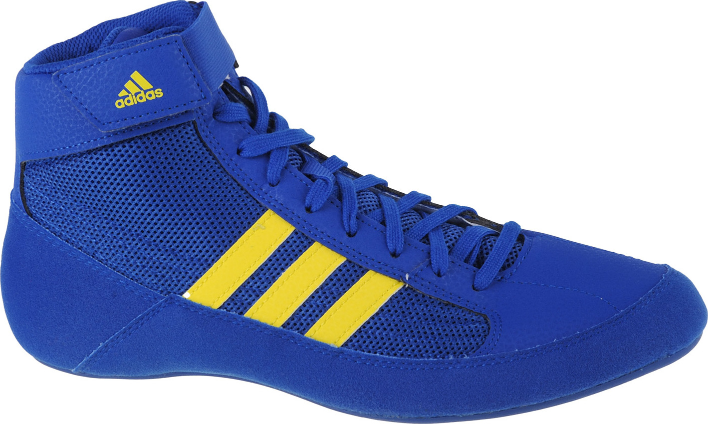 Modré pánské zápasnické boty Adidas HVC