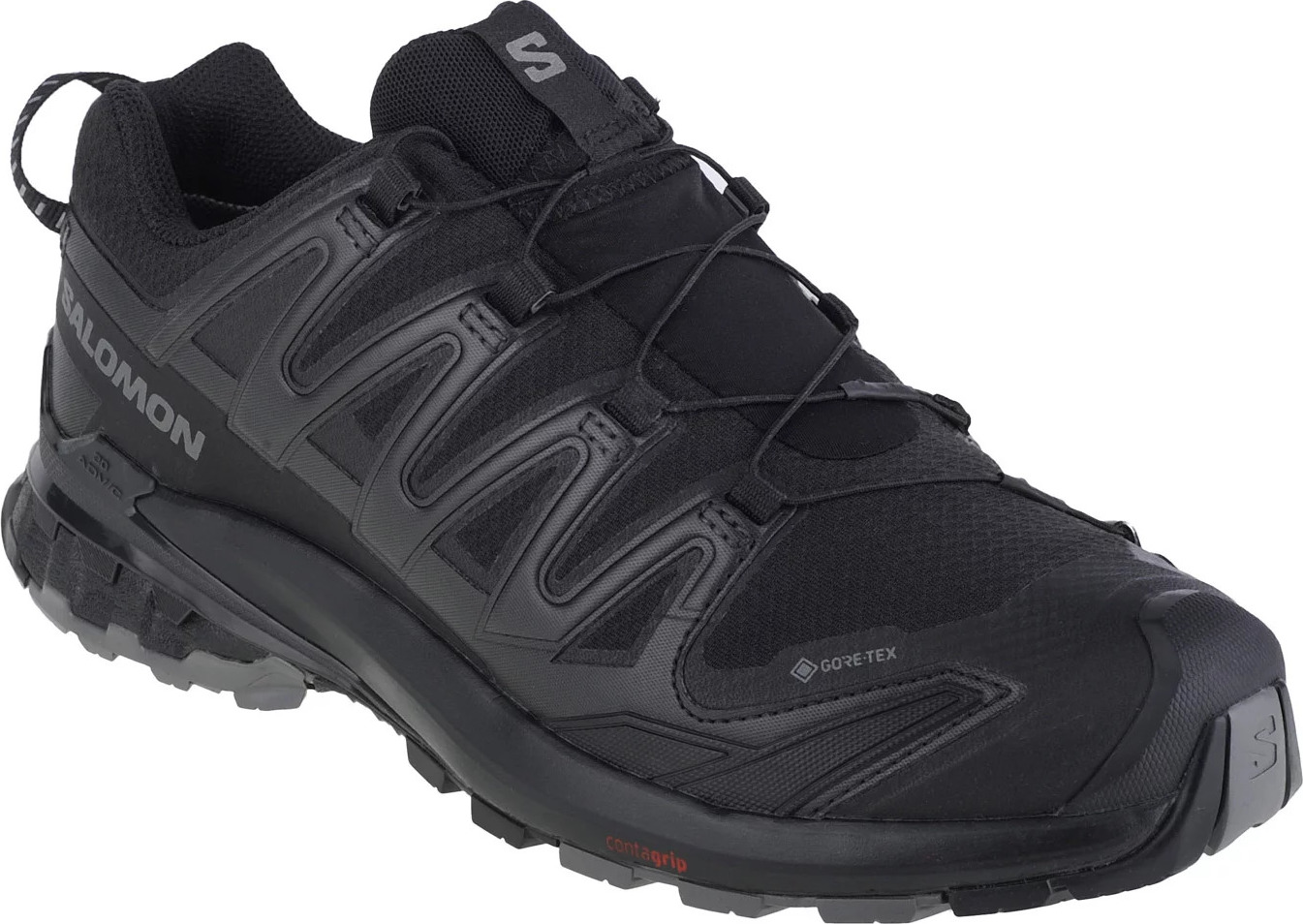 Černé běžecké pánské boty Salomon XA Pro 3D v9 Wide GTX (Velikost 41 1/3)